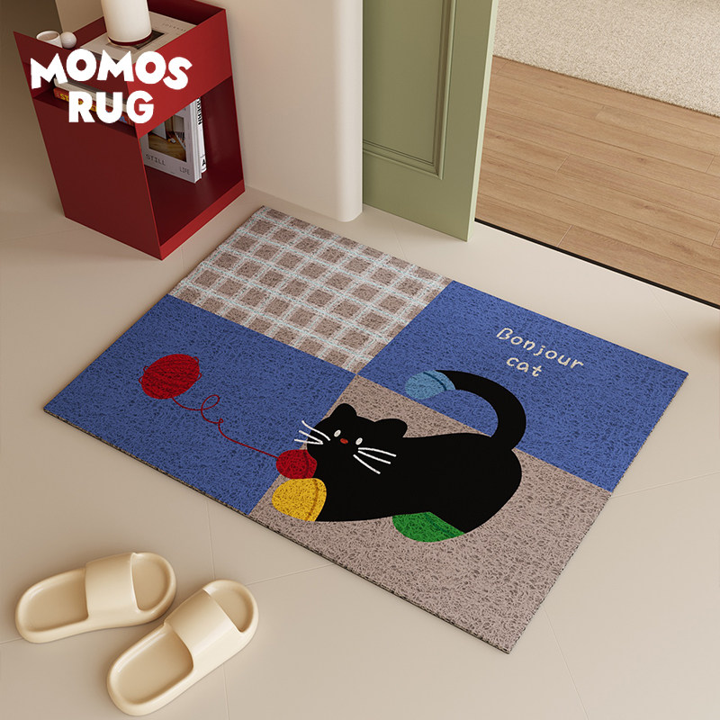 毛球皮特丝圈入户门地垫家用耐磨防滑进门门口脚垫可定制氛围感,居家布艺,家用脚垫,淘宝优惠券,粉丝福利购,淘宝优惠卷