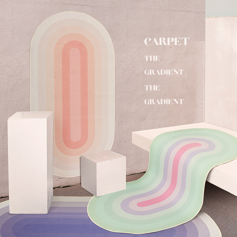 momosrug北欧卧室椭圆床边毯少女房间ins地垫客厅地毯茶几垫家用|ruв категории домашний ткань, ковер - от Buy2taobao.com для оказания профессиональной услуги покупки агента Taobao