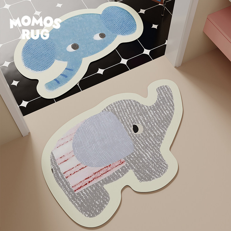 麦可动物浴室吸水地垫简约卡通厕所卫生间百搭脚垫家用防滑耐脏,居家布艺,家用脚垫,淘宝优惠券,粉丝福利购,淘宝优惠卷
