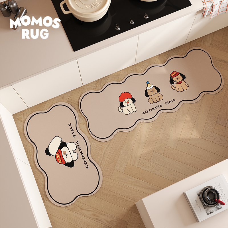 momosrug厨房地垫家用耐脏