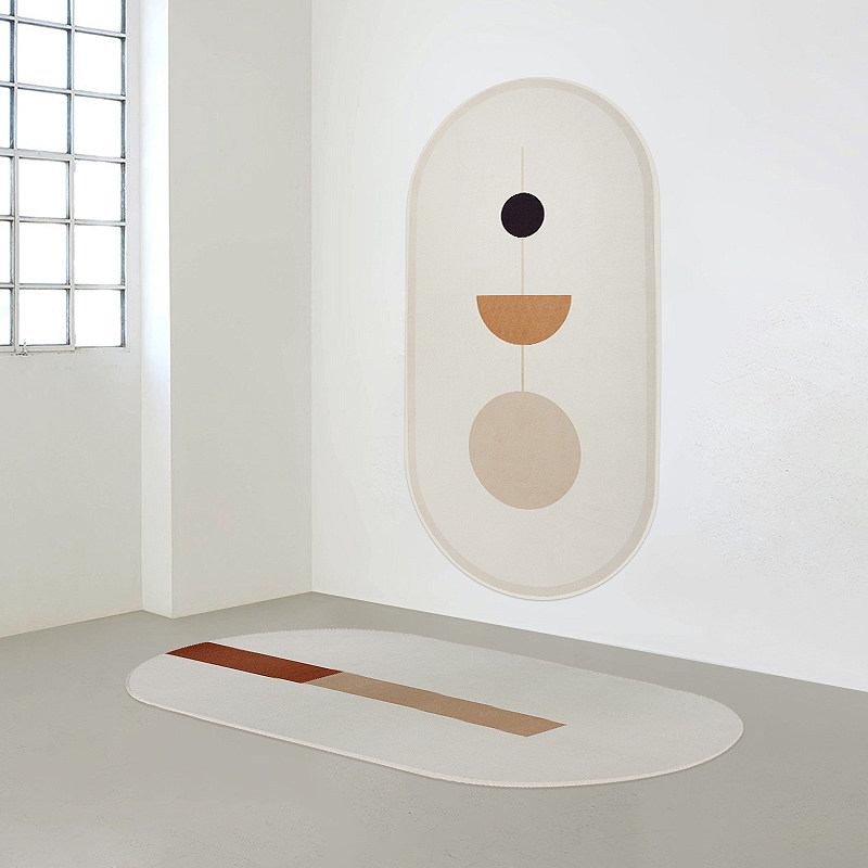 北歐臥室橢圓床下地毯客廳茶幾墊現代簡約網紅家用房間床邊毯地墊在類目 居家布藝, 地毯中 - 來自Buy2taobao.com提供專業的淘寶代購服務