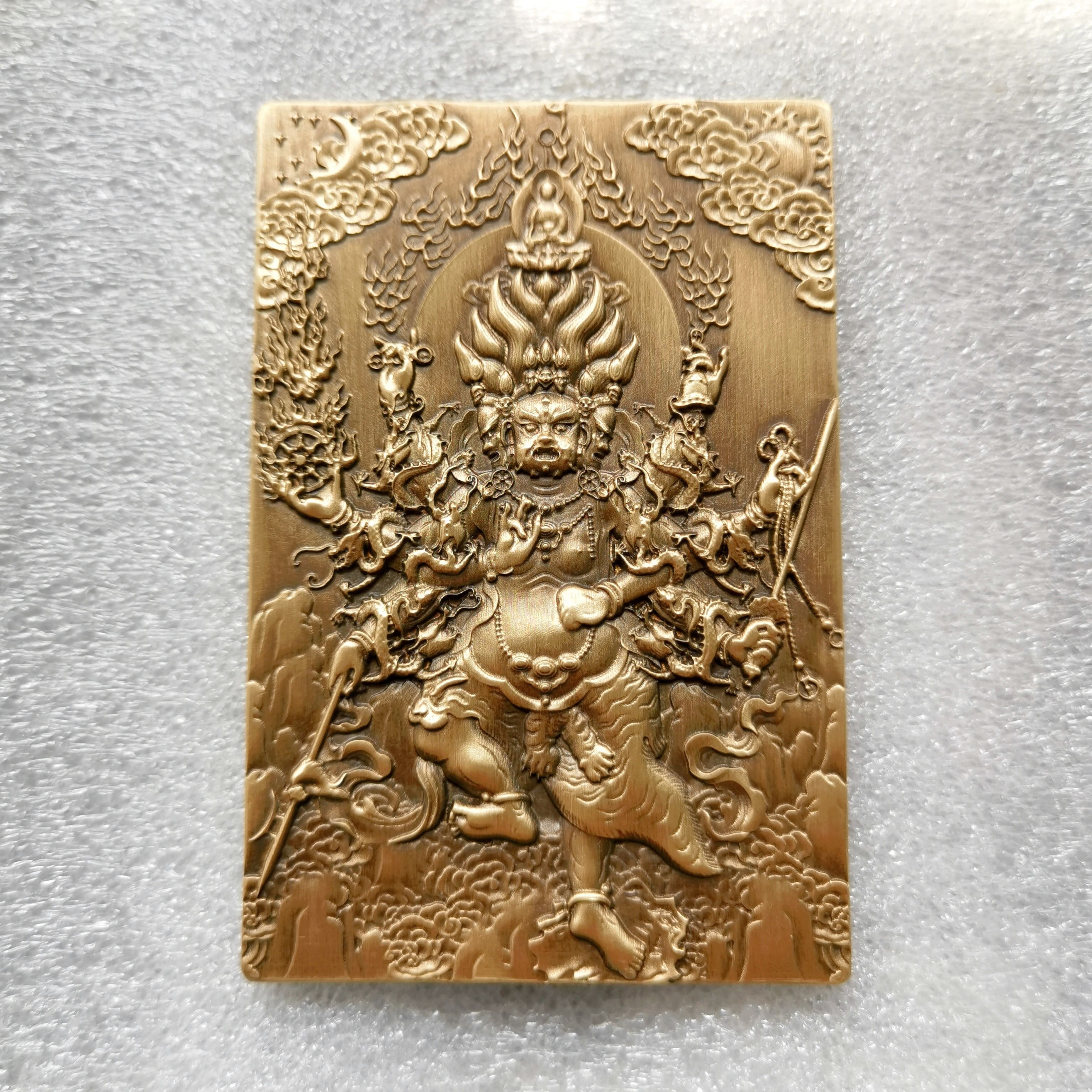 全新殊胜大除秽迹金刚佛像思沛黄铜精雕佛牌挂件吊坠礼绳