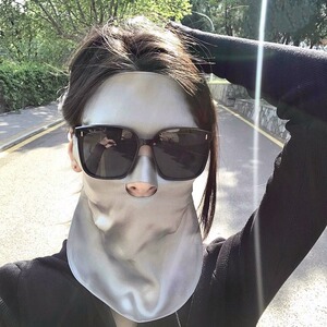 蚕丝防晒面罩女防紫外线透气开车遮全脸基尼真丝面纱夏季2025新款