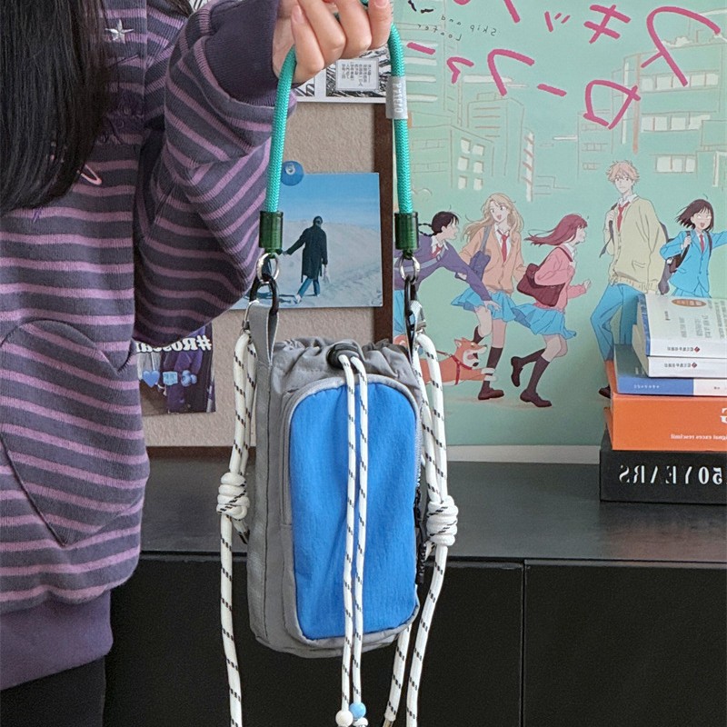 新彩色多巴胺轻便水壶包女户外