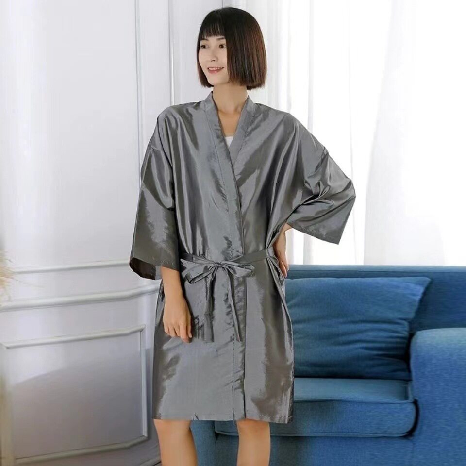 理发店客服围布美发客袍发廊剪发和服高档染发顾客服美容院SPA服