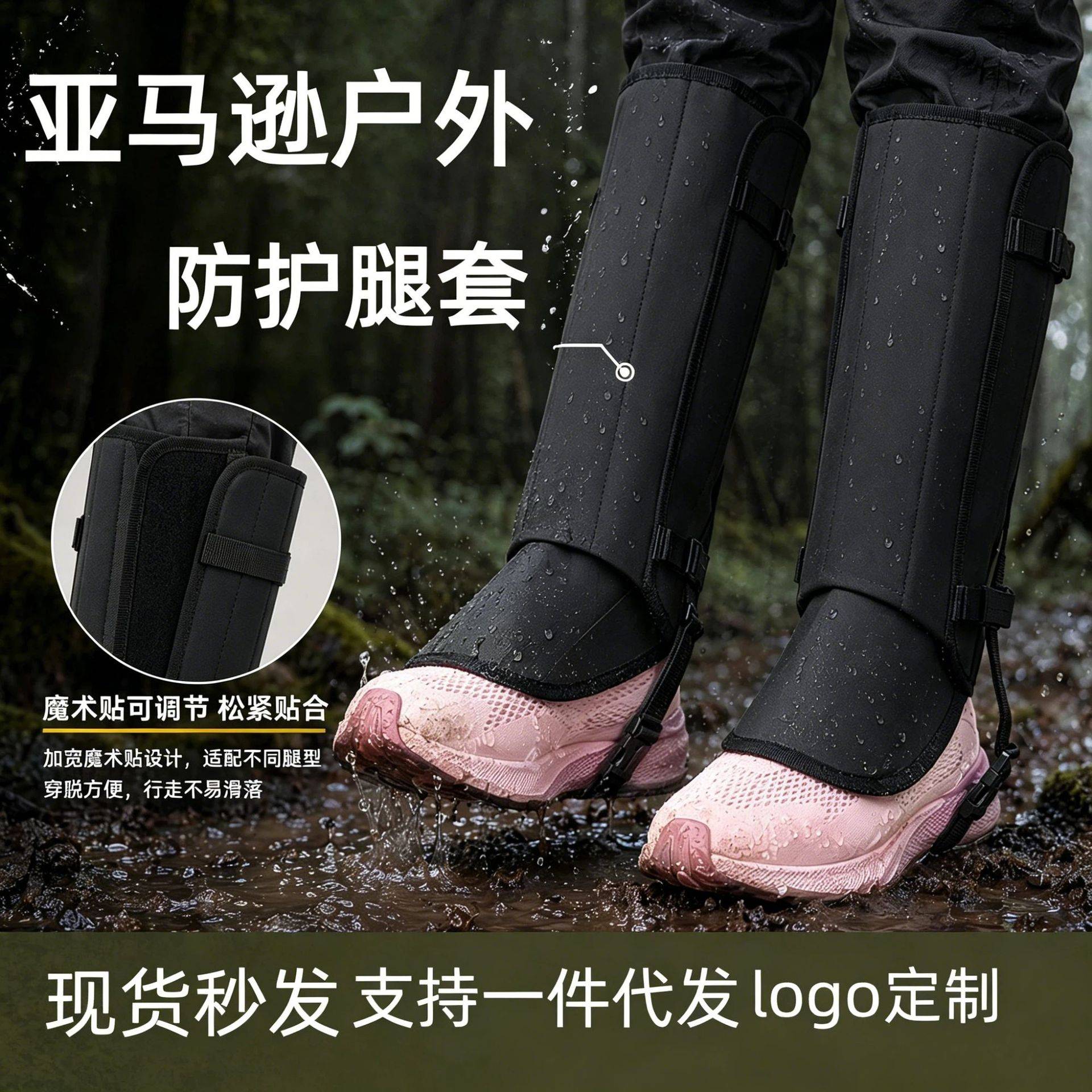 爆款户外登山防蛇咬保护套|耐磨