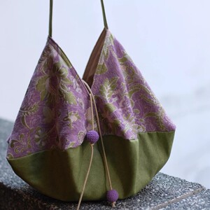 Sapana2026春夏果绿淡紫撞色花朵