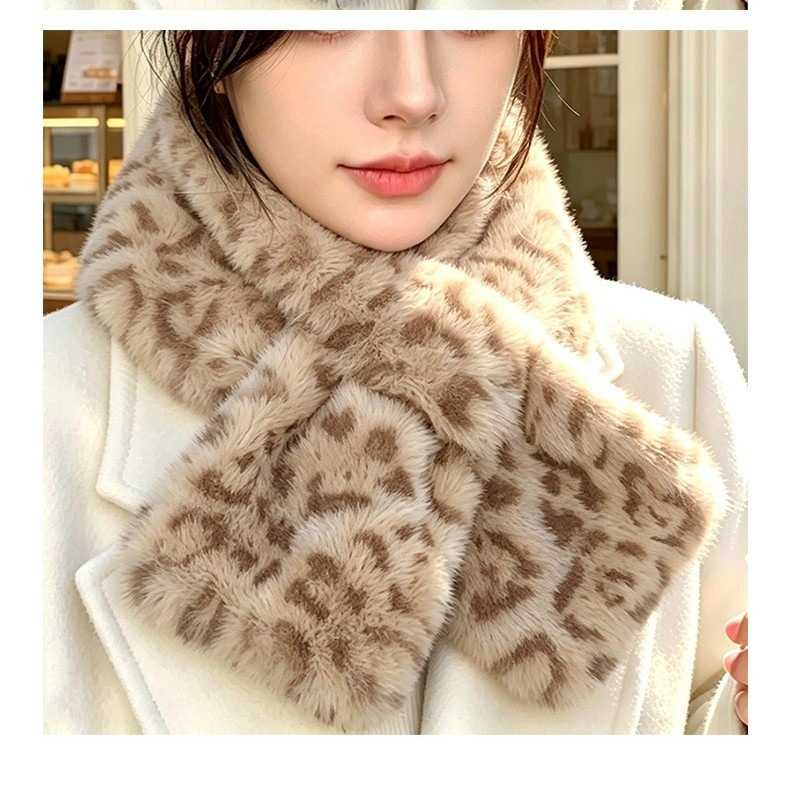 毛绒围巾女冬季新款仿水貂毛复古