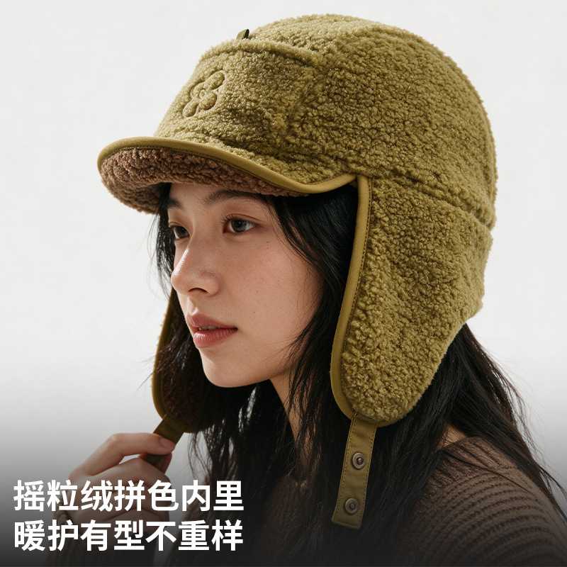 雷锋帽子女秋冬防寒护耳滑雪保暖