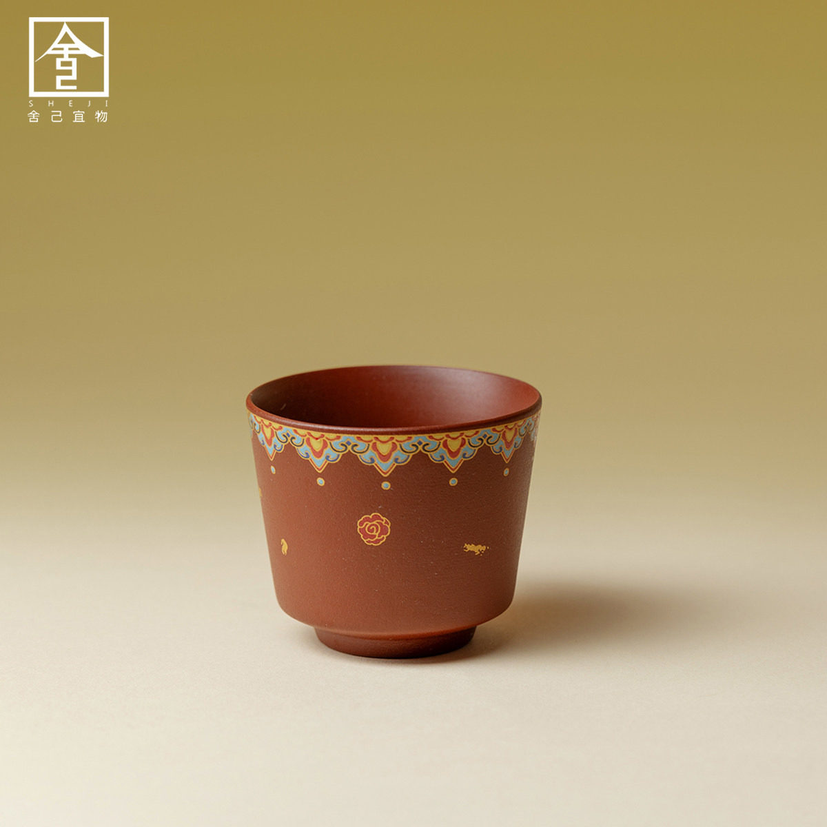 复古朱泥金缕繁花马蹄杯个人闲暇专用精致陶瓷泡茶杯单杯送礼,餐饮具,茶杯,淘宝优惠券,粉丝福利购,淘宝优惠卷