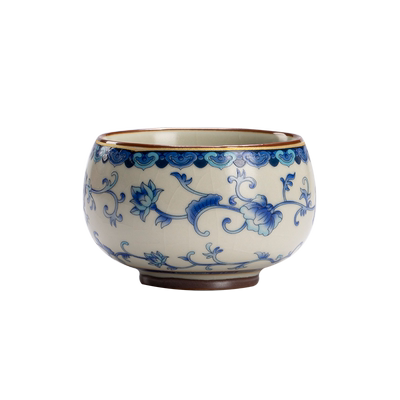 汝窑青花禅定杯家用喝茶单杯