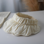 设计师款 气质褶皱空顶帽女速干轻盈出游可折叠大檐懒惰风遮阳帽女