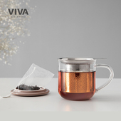 丹麦VIVA 北欧极简系列耐高温带滤网泡茶杯创意生活茶具450毫升