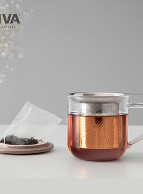 丹麦VIVA 北欧极简系列耐高温带滤网泡茶杯创意生活茶具450毫升