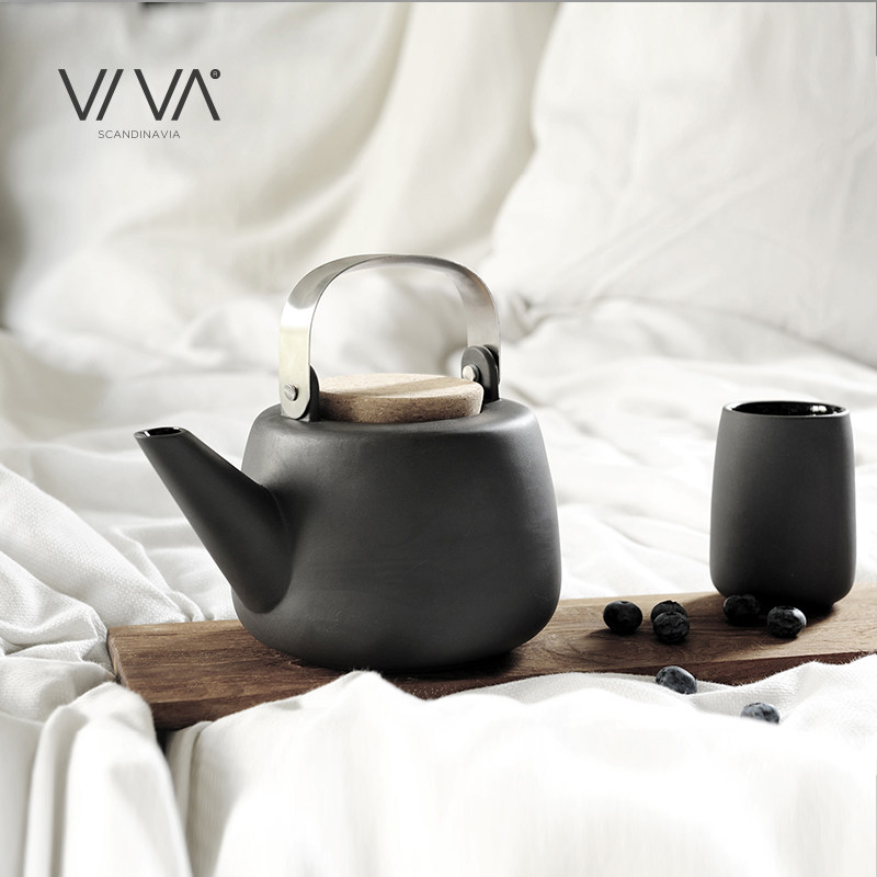 丹麦viva尼科拉北欧极简风带茶壶