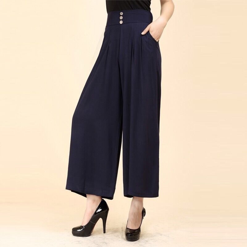 Wide leg pants Bigfoot Culotte middle age Large Easy Paige Ninth pants summer Big swing pants Show thin Casual pantsin the Women's clothing/Boutique , Pants , Casual pants  category - from Buy2taobao.com to provide professional Taobao agent buy service