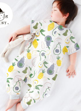 Griny婴儿纱布睡袋竹棉夏季薄款宝宝分腿空调房防踢被四季通用款