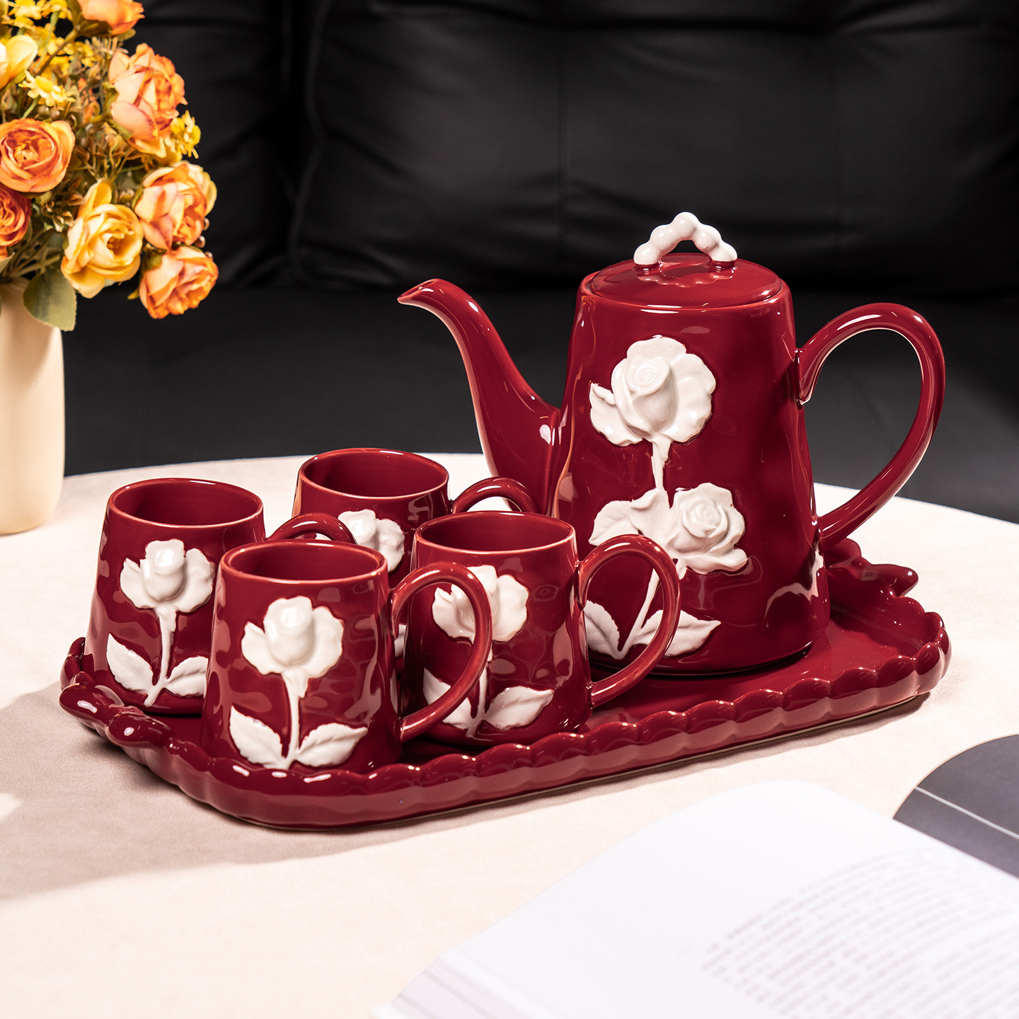 法式复古高颜值下午茶陶瓷茶具