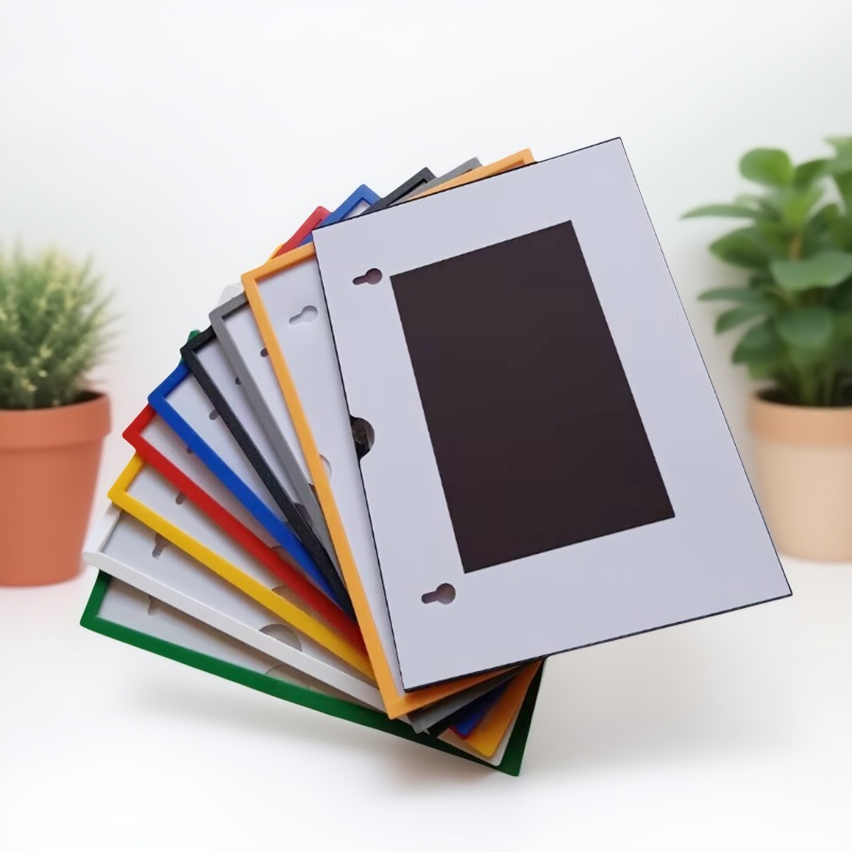 磁性标签卡套仓库标识牌货架物品分类标识文件柜磁铁标牌A4展示框