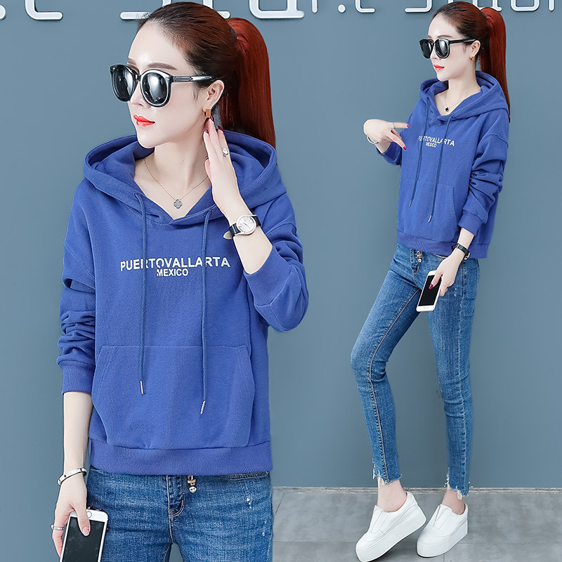 以纯官方旗舰店长袖连帽卫衣女装2020初秋新款薄款时尚减龄短外套