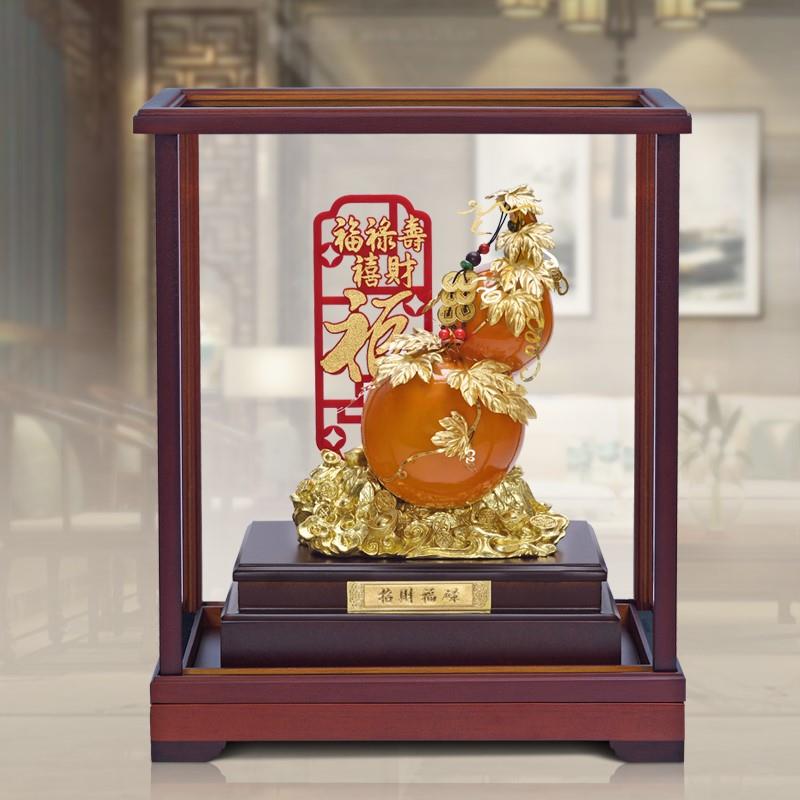 高端足金招财福禄好运福禄新房搬家乔迁新居公司开业礼物定制刻字