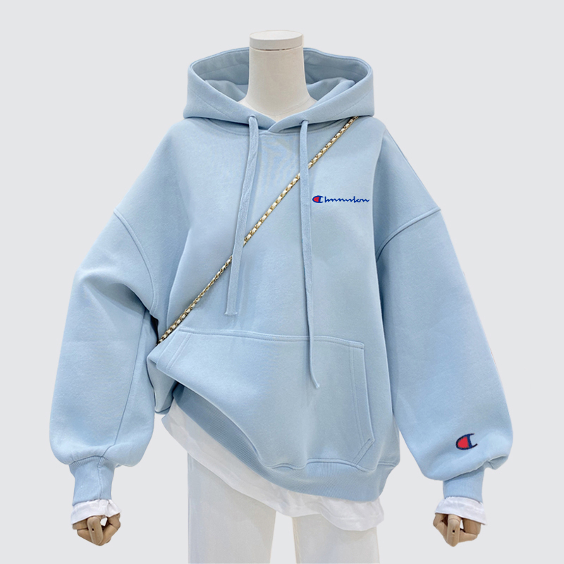 一折专区 2025年新款秋冬季连帽时尚印花百搭男女同款潮牌上衣