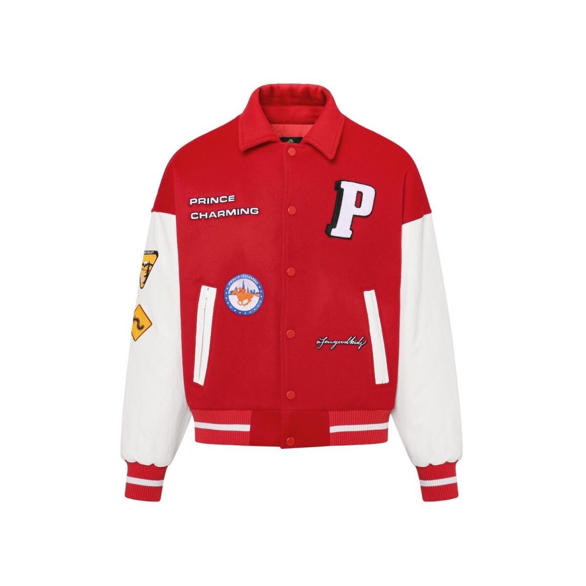 正版 原厂外套秋冬情侣刺绣fff马思唯联名棒球服男女夹克外套棉衣