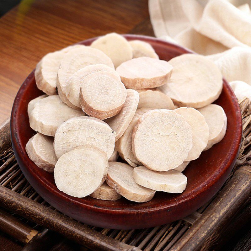 天然正宗白芍中药材正品500g克白勺片白术白茯苓甘草白芷粉三白汤