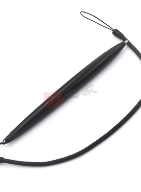 黑色电阻屏触摸手写笔适合任天堂DS DSL DSI 3DS弹簧绳触控触屏笔