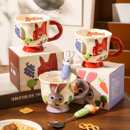 疯狂动物城马克杯对杯陶瓷情侣水杯女生家用咖啡杯子新年生日礼物