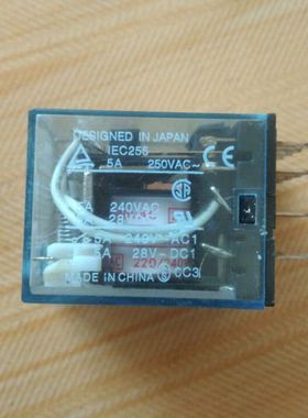 IEC255 250VAC 5A 中间继电器 24V 220V MY4NJ  MY2NJ