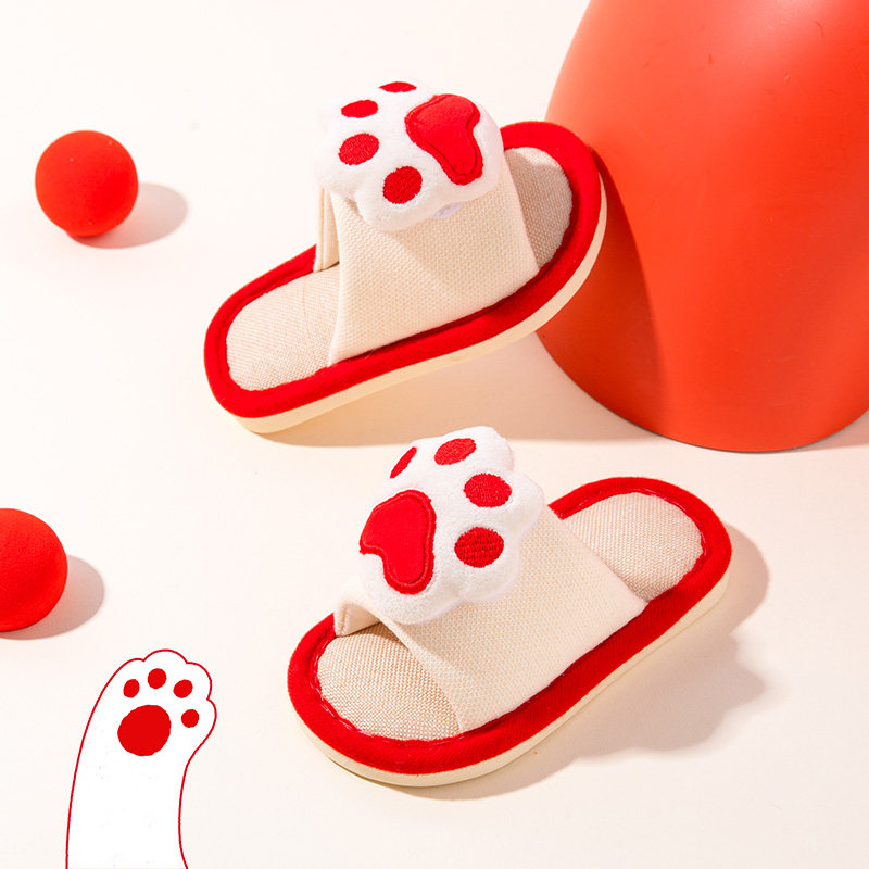 儿童亚麻拖鞋亚麻材质居家室内防滑透气静音软底男童女童通用拖鞋,童鞋/婴儿鞋/亲子鞋,儿童凉拖鞋,淘宝优惠券,粉丝福利购,淘宝优惠卷