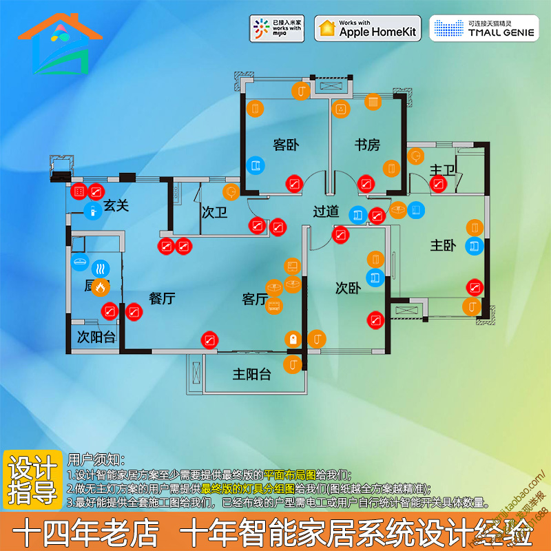 小米全屋智能设计方案绿米Aqara智能家居系统米家HomeKit定制