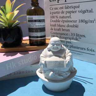 青砂石招财进宝磨具持宝大肚子弥勒佛硅胶模具笑佛公坐元宝佛矽胶