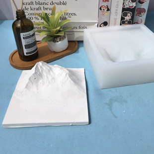 雪山香薰精油摆件硅胶模具水泥小冰山伴手礼送人商务定制磨具 中式