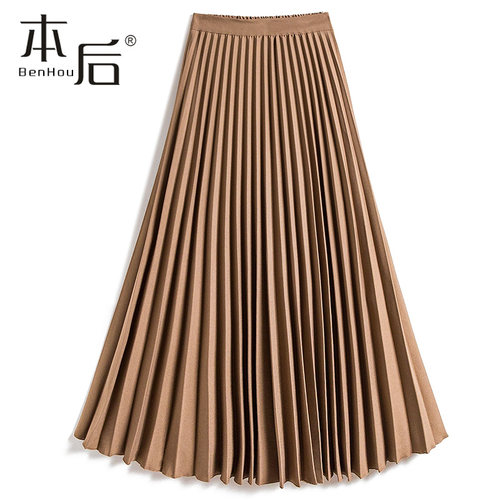 1929-垂坠百褶裙半身裙