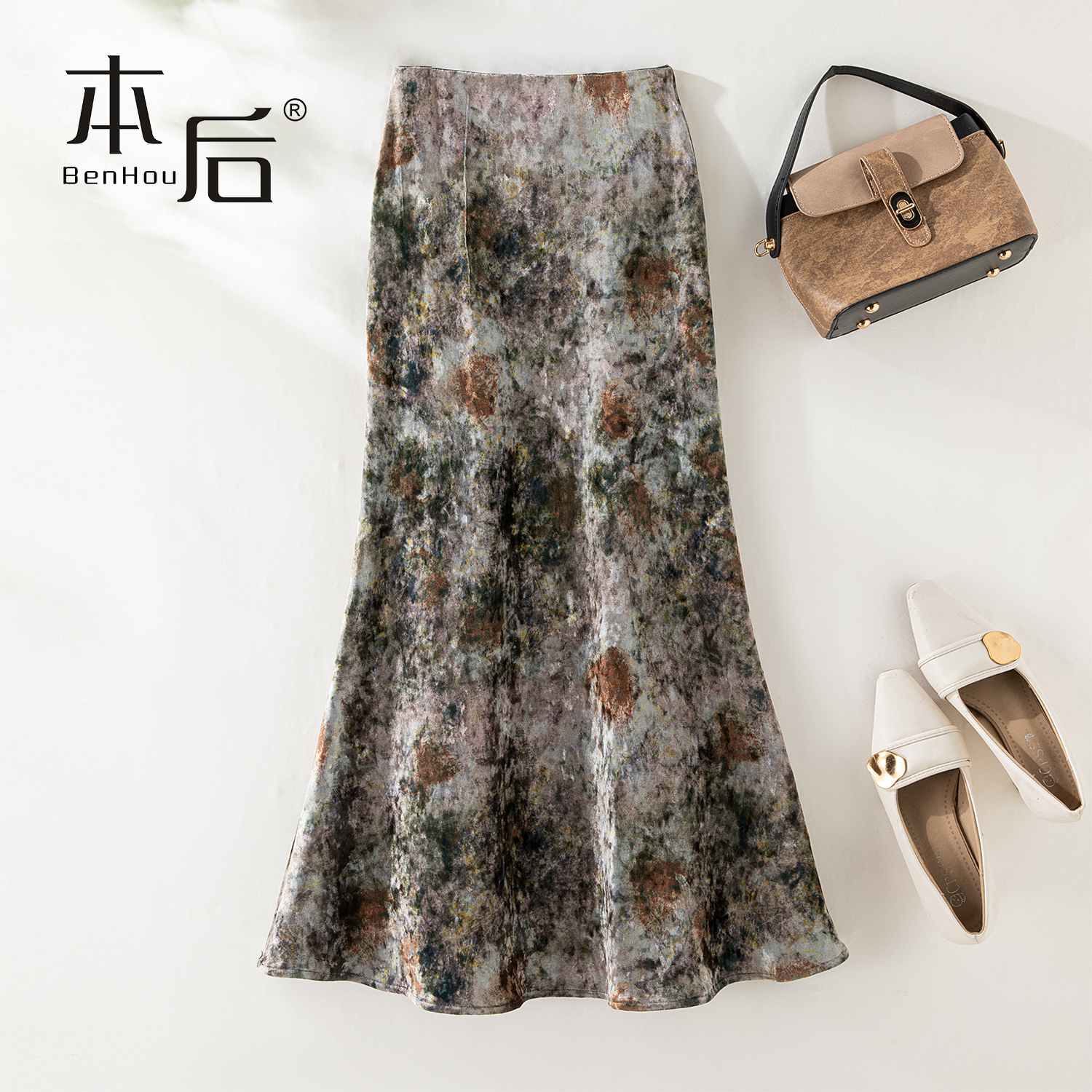 柜上500+加绒丝绒鱼尾裙