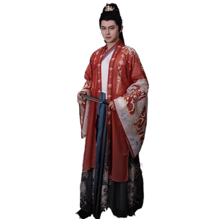 魏晋风汉服男款成人中国风交领古装服装男女同款仙气飘飘超仙套装