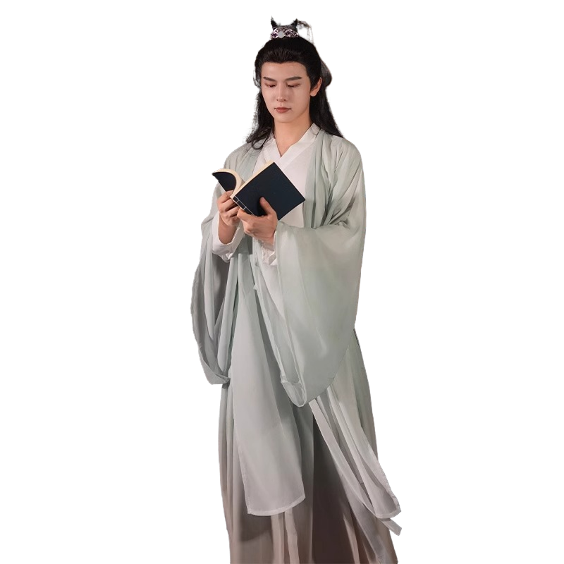 2026超火汉服男士青少年禅意素衣