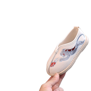 儿童布鞋国风配马面裙的鞋子古装唐制演出鞋男童汉服鞋古风鞋子夏