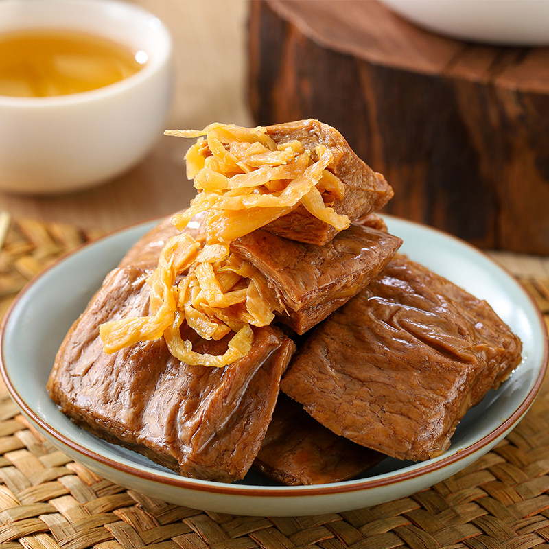 泉州特产老狮夫笋夹豆干烧肉豆脯手撕豆皮素食卤蛋豆腐干豆脯零食