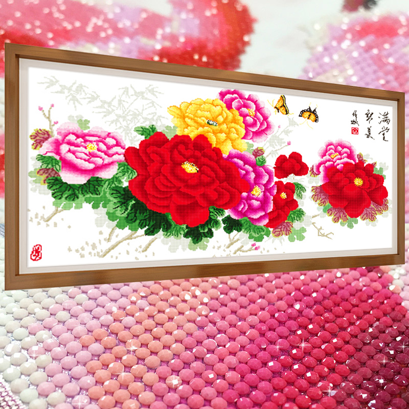 植物花卉系列5D水晶钻石画满钻客厅点贴钻十字绣新款清新卧室温馨