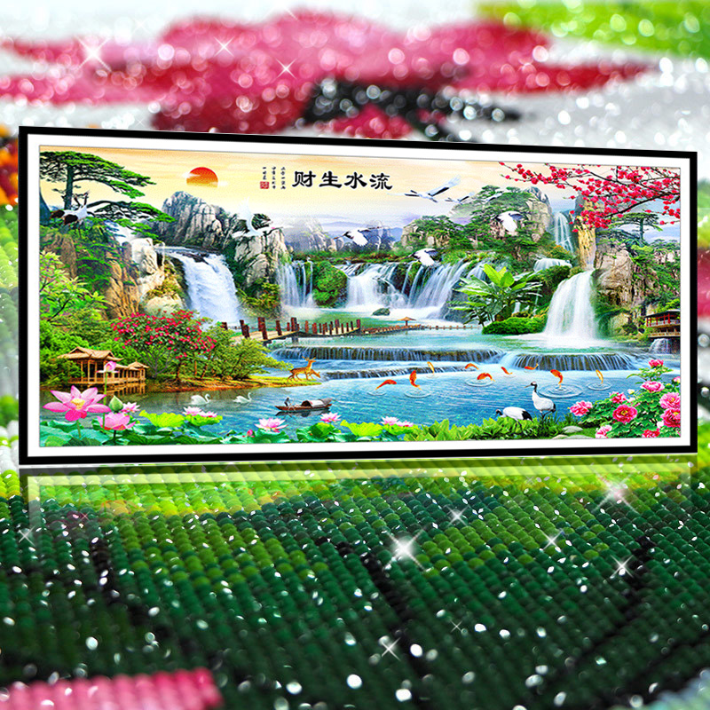 如日东升2021新款5d点粘钻钻石画