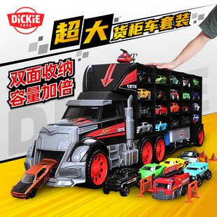 德国dickie大型货柜车玩具合金小汽车男孩模型套装 3岁生日礼物