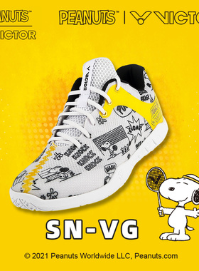 史努比联名款VICTOR威克多羽毛球鞋 休闲鞋 儿童鞋SN-VG/22/JR A