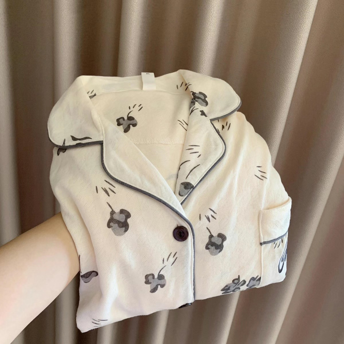 黑玫瑰～春秋季提花2026长袖开衫可外穿家居服新款秋天休闲套装女图片