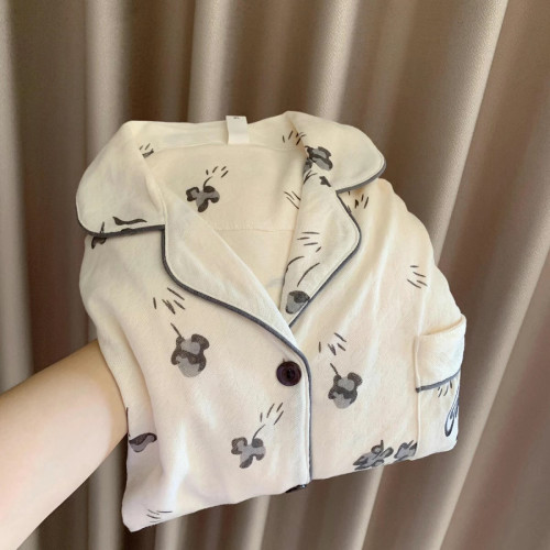 黑玫瑰～春秋季提花2026长袖开衫可外穿家居服新款秋天休闲套装女