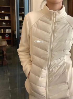hers一勺甜 三层发热加绒保暖正肩羽绒服外套女2024冬季修身棉服