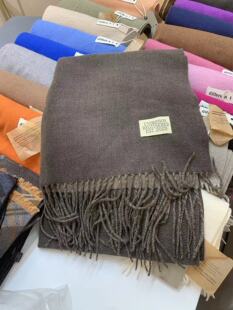 加厚披肩 韩系温柔保暖百搭流苏双面纯色围巾女秋冬新款 Hers