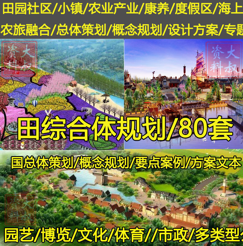 田园综合体策划项目总体规划方案例设计商业地产模式简介分析解析